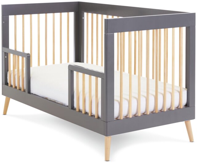 Obaby Maya Cot Bed - Slate with Natural - image 1