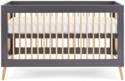 Obaby Maya Cot Bed - Slate with Natural - thumbnail 2