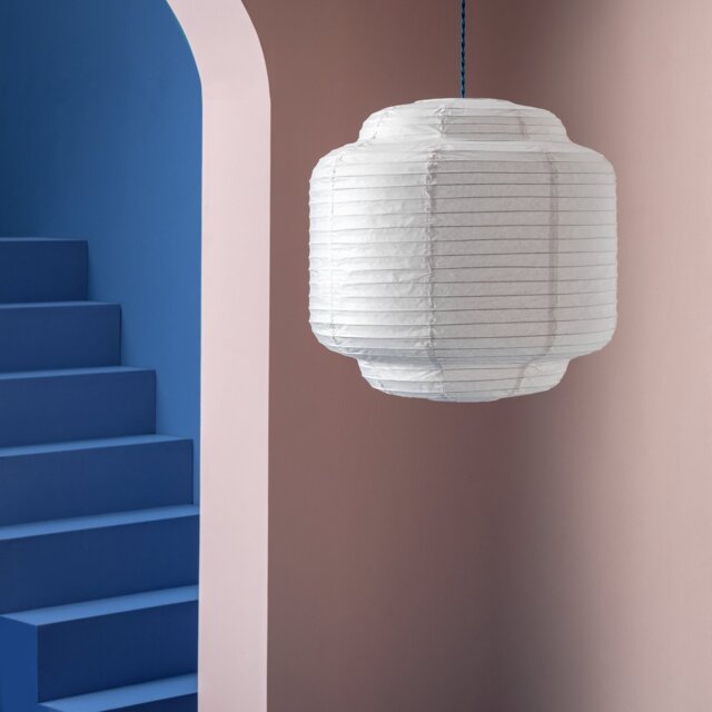 Habitat 60 Cirro White Paper Easy Fit Lampshade - 60cm - image 1