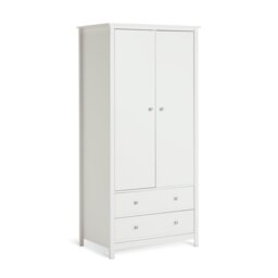Habitat Brooklyn 2 Door 2 Drawer Wardrobe - White - thumbnail 2