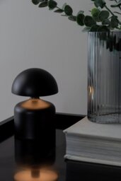 Present Time Impetu Metal LED Touch Table Lamp - Matt Black