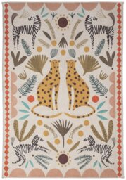 Habitat Global Animal Print Natural Cut Pile Rug - 120x170cm - thumbnail 1