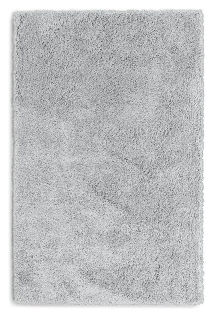 Habitat Noodle Plain Grey Shaggy Rug - 120x170cm - image 1
