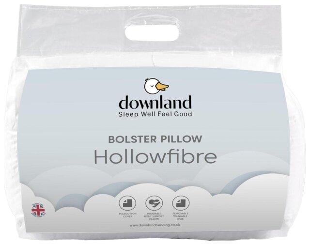 Downland 5ft Bolster Medium Firm Pillow with Pillowcase - image 1