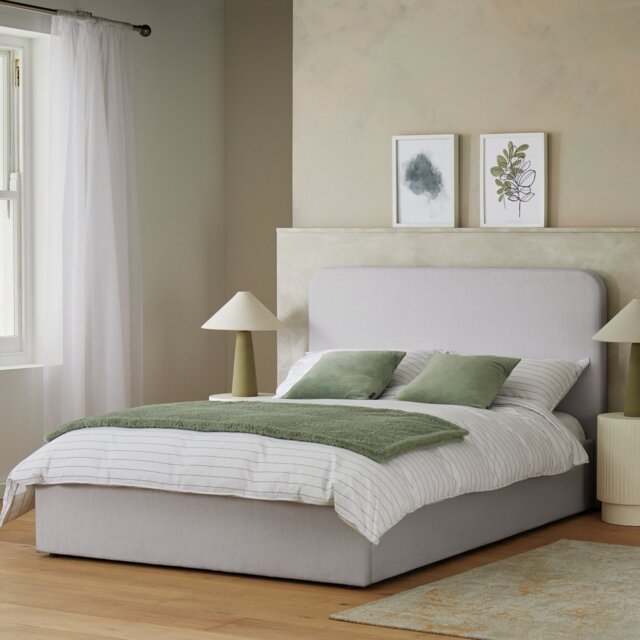 Habitat Chadwell Kingsize End Lift Ottoman Bed - Grey - image 1