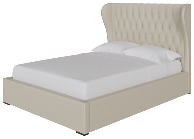 GFW Dakota Double Fabric End Lift Ottoman Bed - Natural - image 1