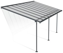 Palram - Canopia Sierra 3 x 5.46m Patio Cover - Grey Clear