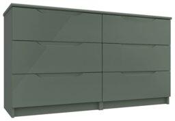 Legato 6 Drawer Chest - Green
