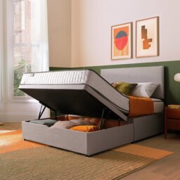 Silentnight Memory Kingsize Half Ottoman Bed - Grey - thumbnail 2