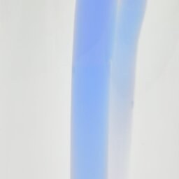 Habitat Art Glass Stripe Vase - Blue - thumbnail 2