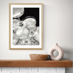 East End Prints Champagne Oak Frame Art Print - A2 - thumbnail 1