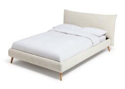 Habitat Marshmallow Double Fabric Bed Frame - White - thumbnail 1