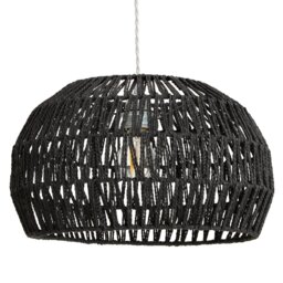 Argos Home Black Paper Rope Easy Fit Lampshade - 39cm - thumbnail 2