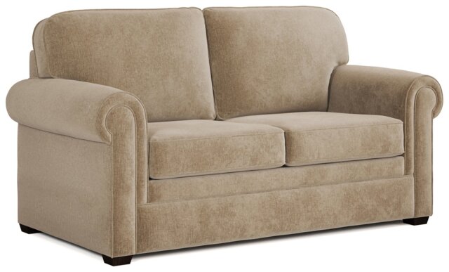 Jay-Be Heritage Fabric 2 Seater Sofa Bed - Stone - image 1