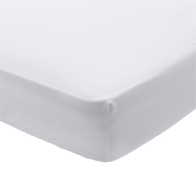 Habitat Egyptian Cotton 400TC White Fitted Sheet- Superking - image 1