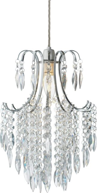 Argos Home Kirsty Beaded Easy Fit Lampshade - 25cm - image 1