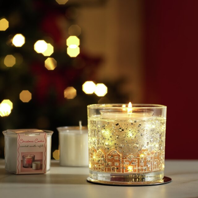 Argos Home Refillable Gel Candle Set - Christmas Cookie - image 1