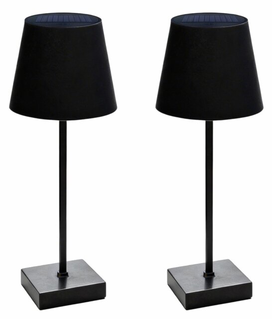 Streetwize Garden Black Solar Table Lamp - Pack of 2 - image 1