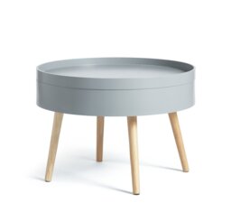 Habitat Skandi Round Coffee Table - Grey - thumbnail 1