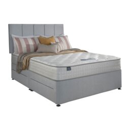 Silentnight Marlow 1000 Pocket Memory Superking 4 Drawer Divan Bed - Light Grey - thumbnail 2