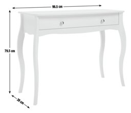 Argos Home Amelie 1 Drawer Dressing Table - White - thumbnail 2