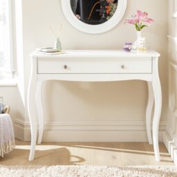 Argos Home Amelie 1 Drawer Dressing Table - White - thumbnail 1