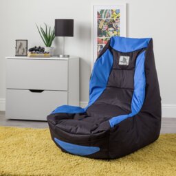 Kaikoo Teen Playstation Gaming Bean Bag - Blue & Black - thumbnail 1