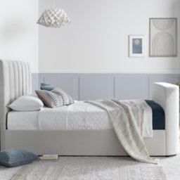 Time4Sleep Lucille Double TV Bed Frame - Natural - thumbnail 2