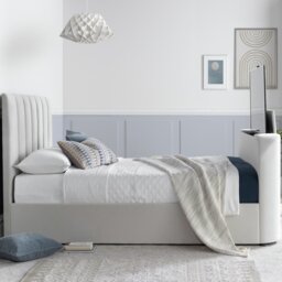 Time4Sleep Lucille Double TV Bed Frame - Natural