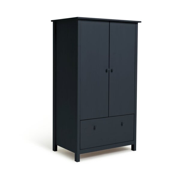 Argos Home Scandinavia Short 2 Door Wardrobe - Ink Blue - image 1