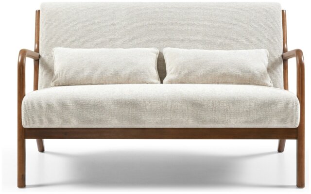 Kyoto Leah Fabric 2 Seater Sofa - Natural - image 1