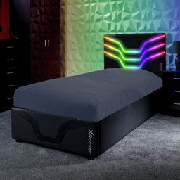 X Rocker Cosmos RGB Single Bed - Black - thumbnail 1
