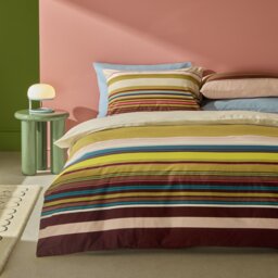 Habitat Archive Cotton Stripe Bedding Set - Single - thumbnail 1