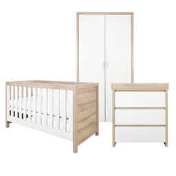 Tutti Bambini Modena 3 Piece Furniture Pack - White Oak - thumbnail 2