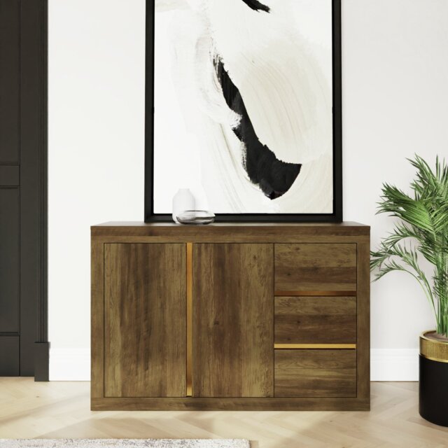 GFW Astley 2 Door 3 Drawer Sideboard - Natural - image 1