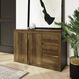 GFW Astley 2 Door 3 Drawer Sideboard - Natural - thumbnail 2