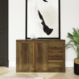 GFW Astley 2 Door 3 Drawer Sideboard - Natural - thumbnail 1