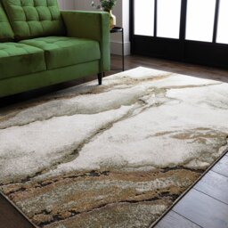 Asiatic Mirage Oasis Green Short Pile Rug - 120x170cm - thumbnail 1
