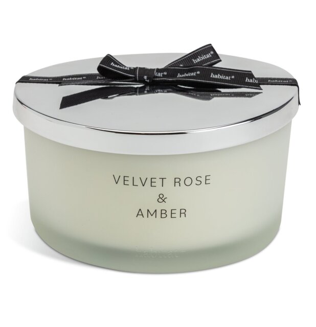 Habitat XL Candle with Lid - Velvet Rose & Amber - image 1