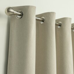 Habitat Textured Blackout Eyelet Curtains - Neutral - 117x137cm
