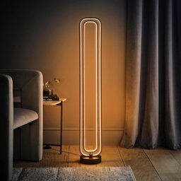 ValueLights Infinity Adjustable Revolving LED Base Only Floor Lamp - Black - thumbnail 2