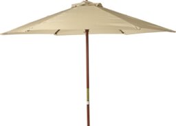Habitat 2m Water Repellent Garden Parasol - Cream - thumbnail 2