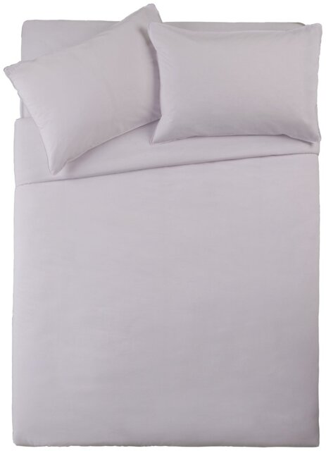 Habitat Cotton Rich 180 TC Plain White Bedding Set - King - image 1