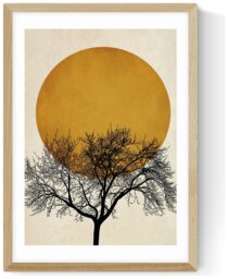 East End Prints Winter Morning Oak Frame Art Print - A2 - thumbnail 2