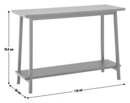 Habitat Kyoto Console Table - Black - thumbnail 2