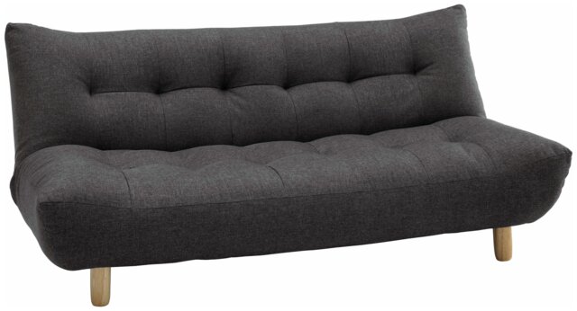 Habitat Kota 3 Seater Fabric Clic Clac Sofa Bed - Charcoal - image 1