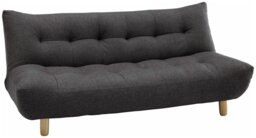 Habitat Kota 3 Seater Fabric Clic Clac Sofa Bed - Charcoal - thumbnail 1