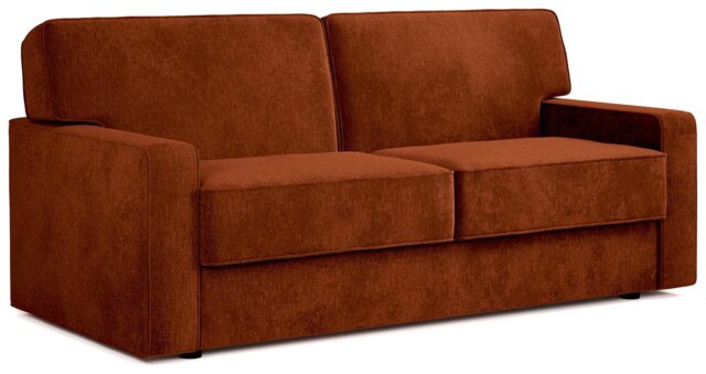 Jay-Be Linea Fabric 3 Seater Sofa Bed - Orange - image 1