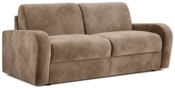 Jay-Be Deco Velvet 3 Seater Sofa Bed - Beige - thumbnail 1