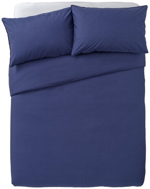 Habitat Cotton Rich 180 TC Plain Navy Bedding Set - King - image 1